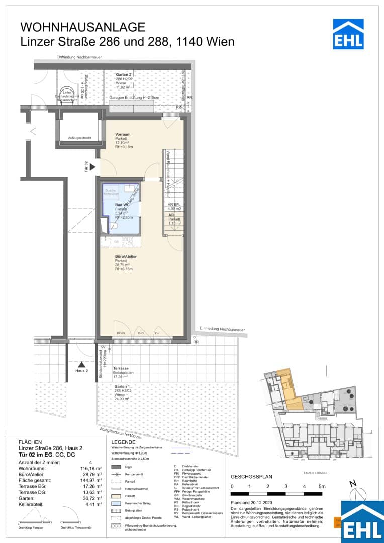 Townhouse in Wien Penzing – Neubau, 141 m² Wohnfläche, Garten & Terrasse