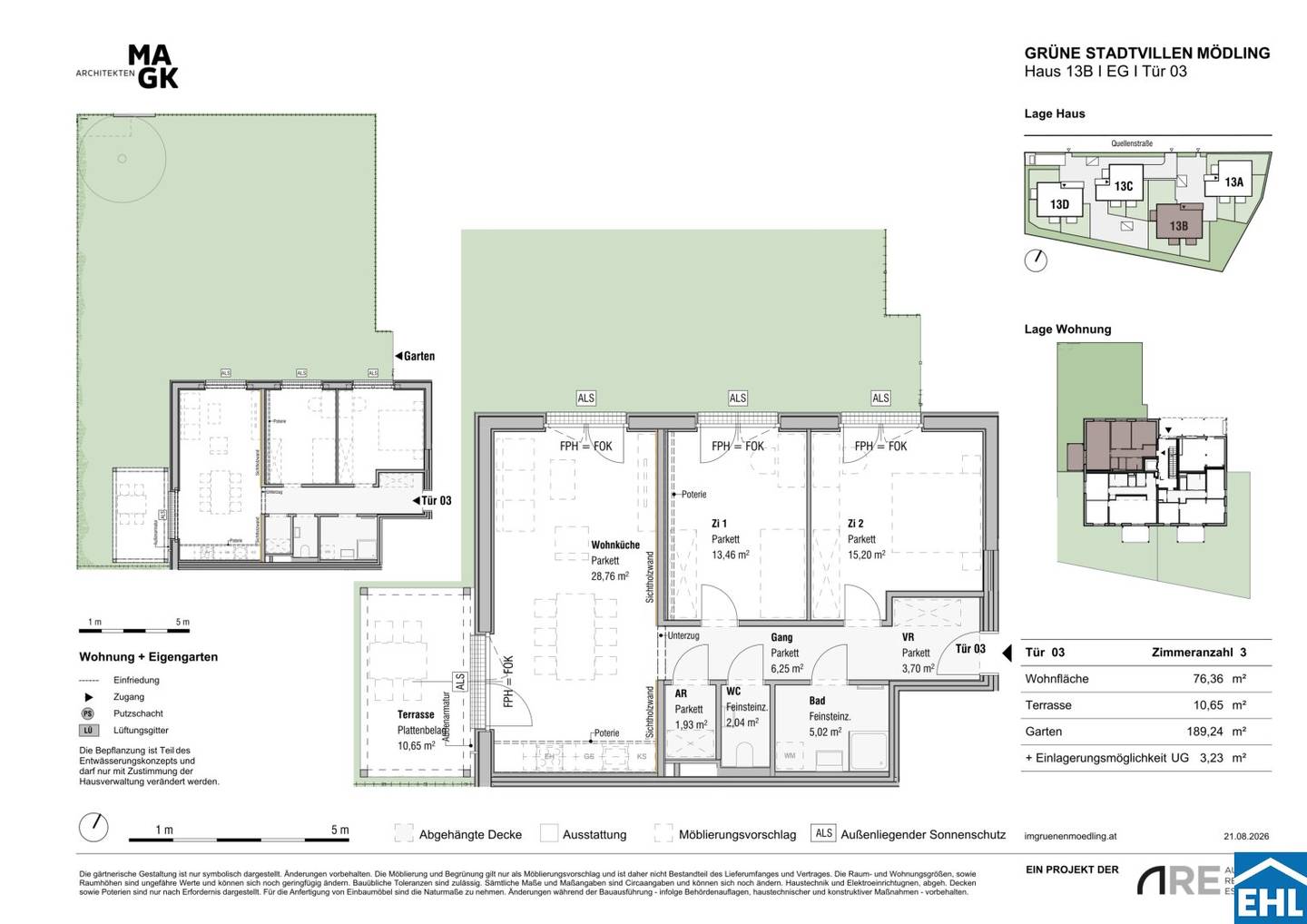 Newly built apartment with terrace