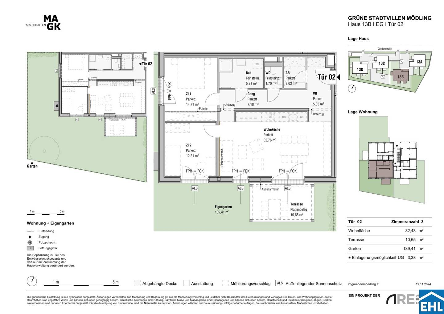 Apartment with private garden in the modern new build project Mödling