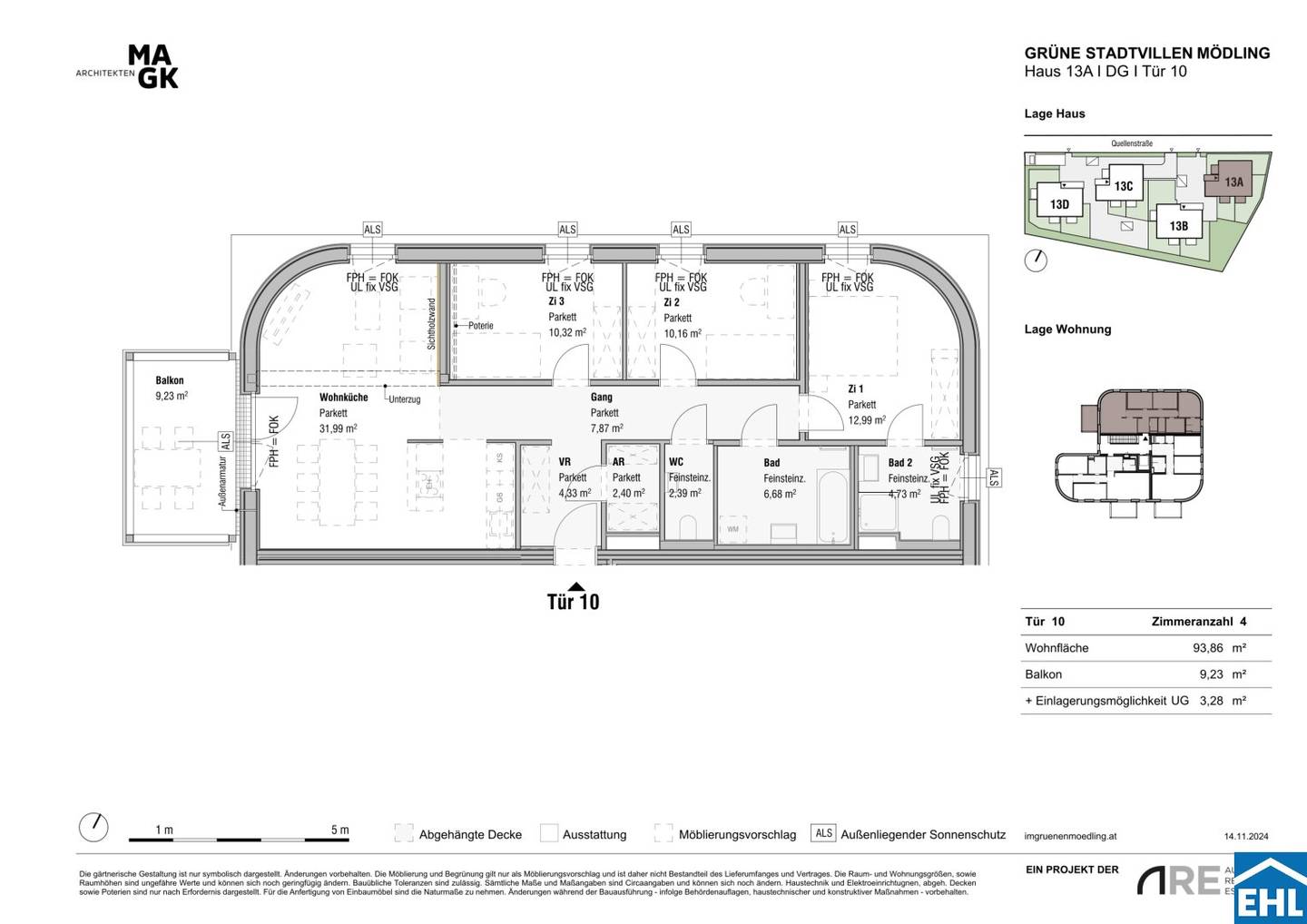 Brand new apartment with garden