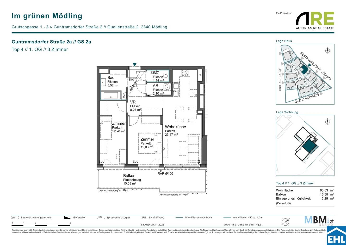 Vorsorgewohnung Mödling Neubau Erstbezug