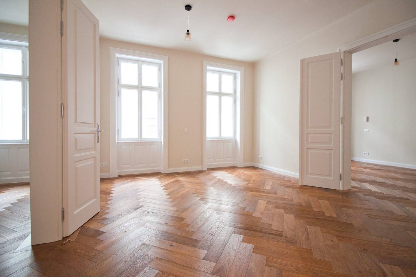 First occupancy bright apartment with fireplace