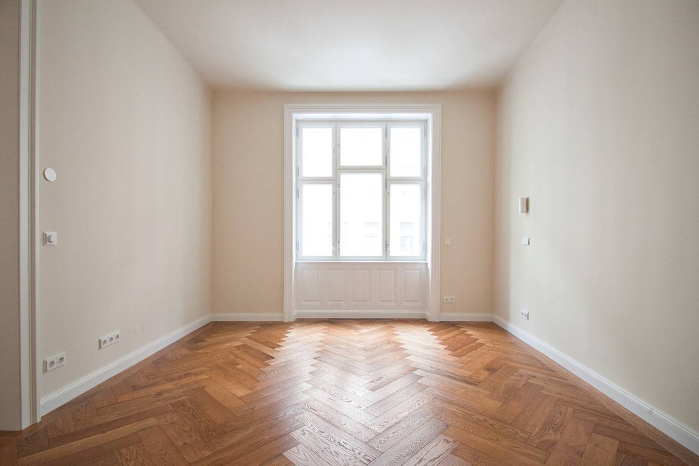 First occupancy bright apartment with fireplace