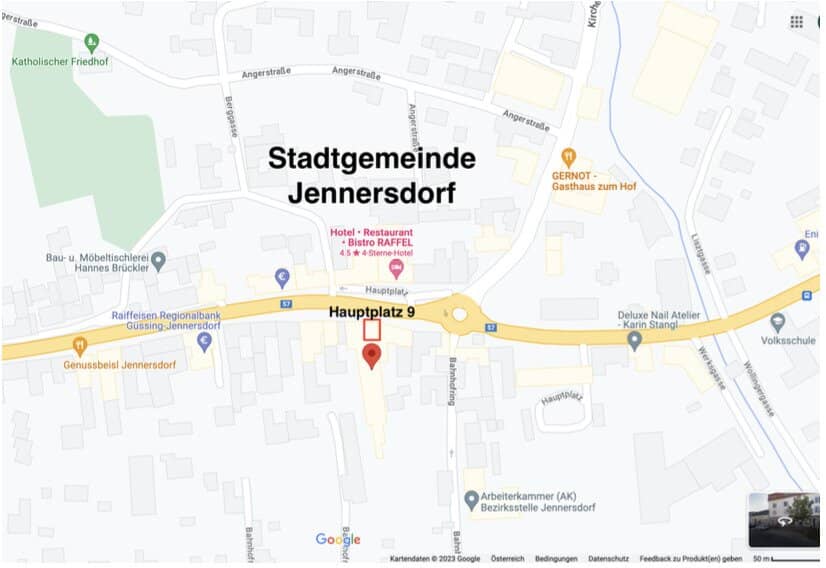 Spacious 1.5-room apartment at the main square Jennersdorf