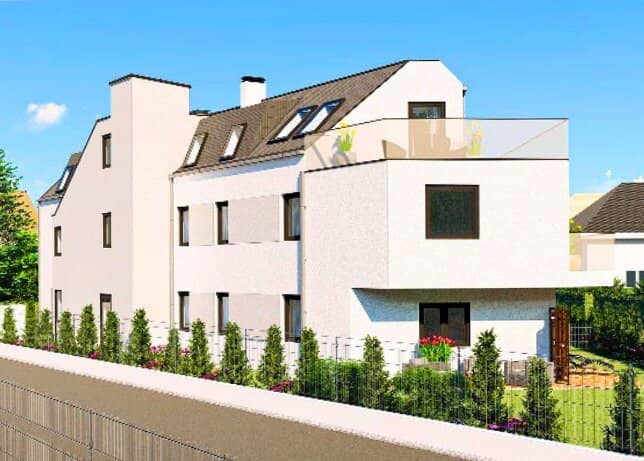 Apartment in a green setting with spacious kitchen