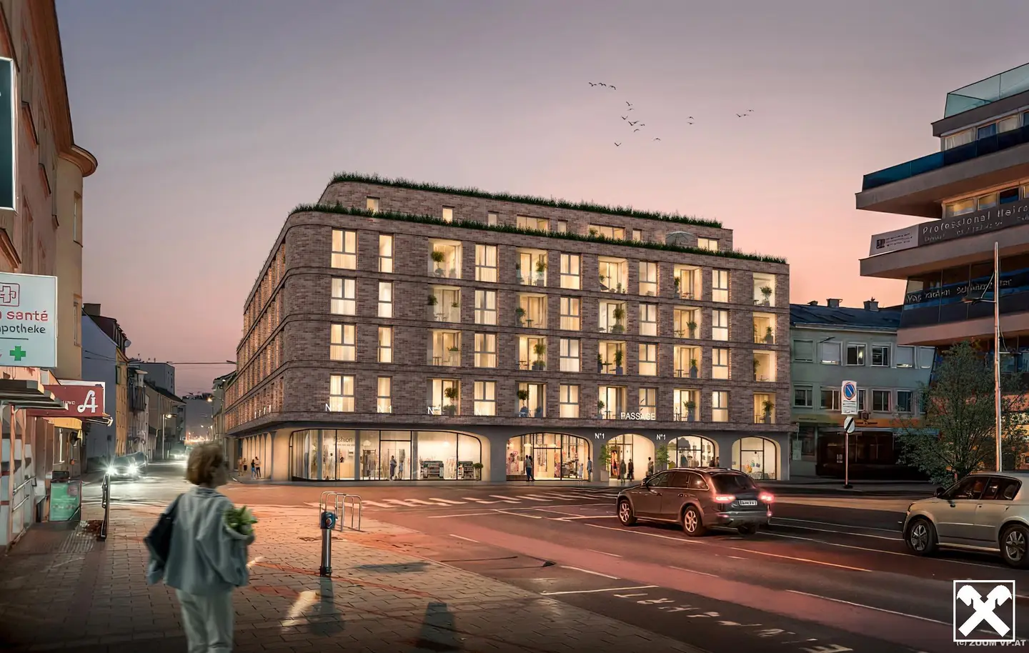 Wohnung with Loggia Central Location near Airport