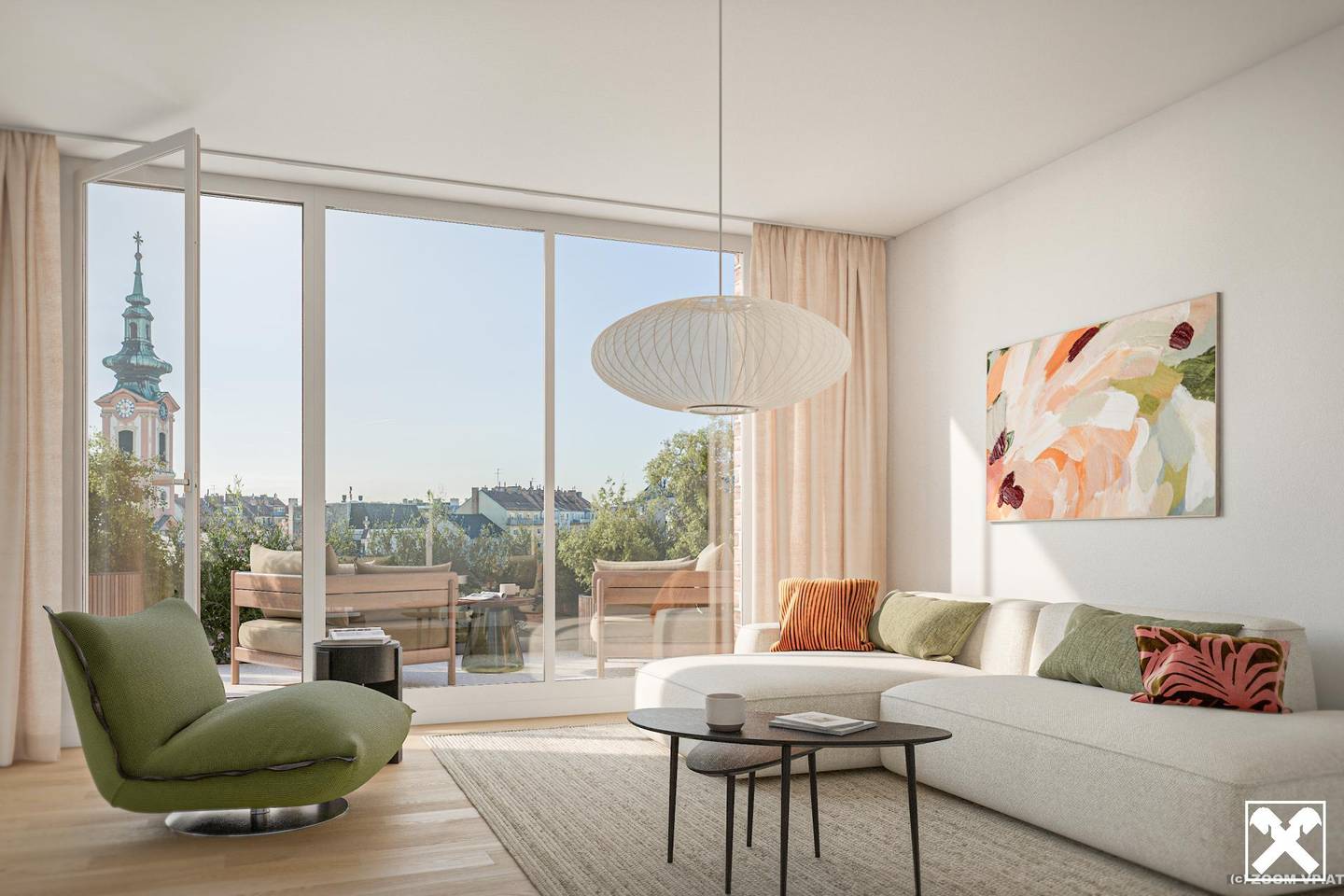 Central well equipped apartment with private outdoor space