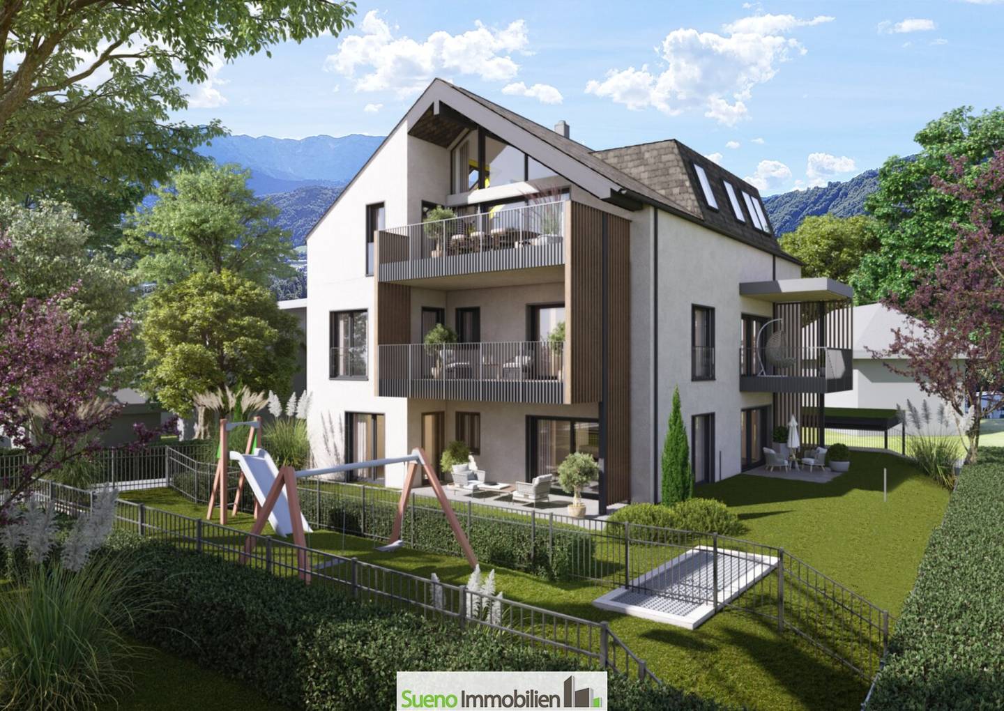 Neubau Wohnung mit Garten und großer Terrasse