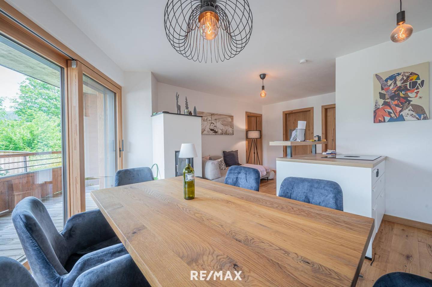 Apartment in Waidring with fireplace and balcony