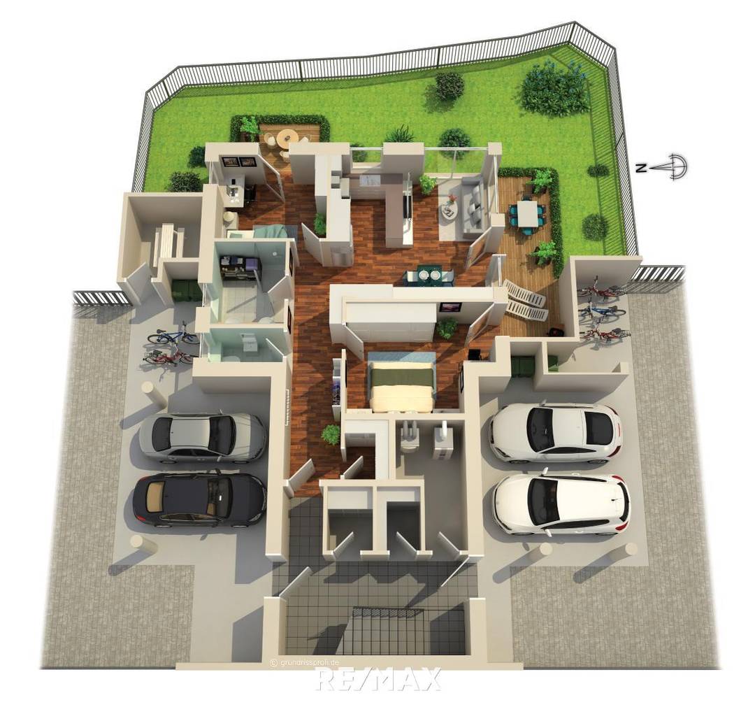 Gartenwohnung Top 1 in Völs – 74,11 m², Terrasse 19 m² nahe Innsbruck