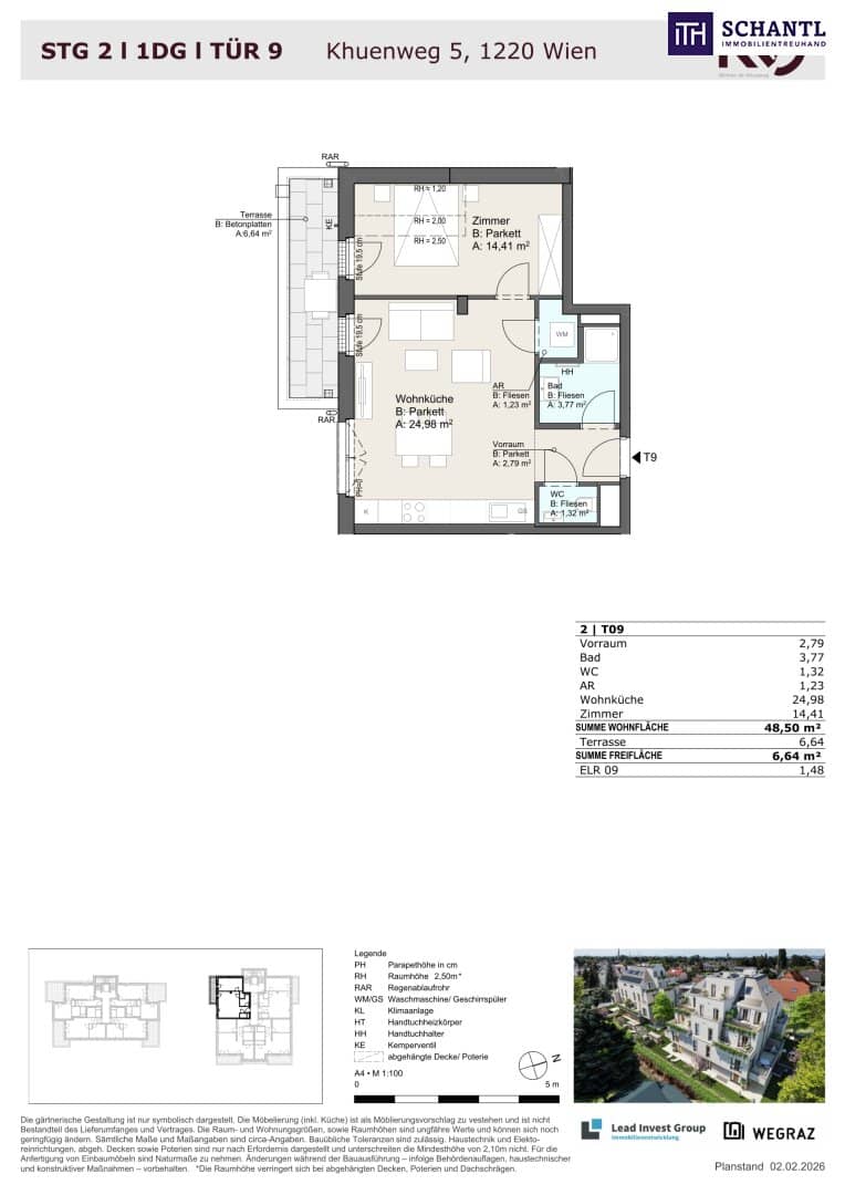 Newly built attic apartment in green surroundings near Mühlwasser