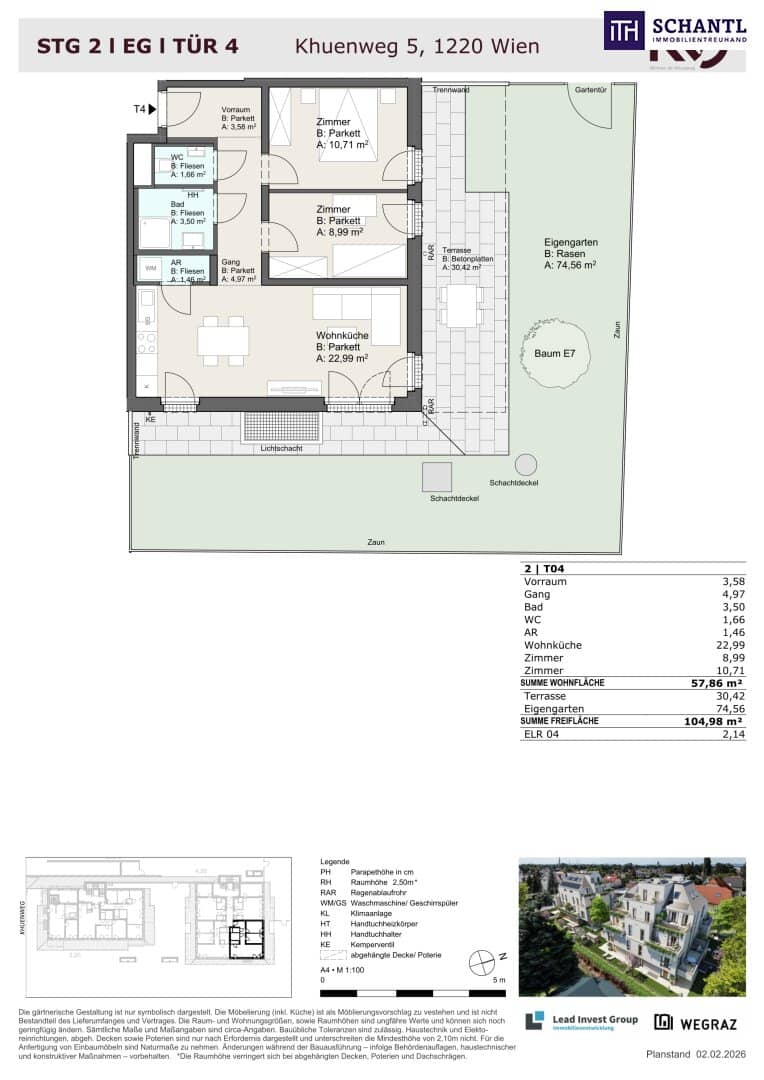 Garden terrace apartment Klimaaktiv