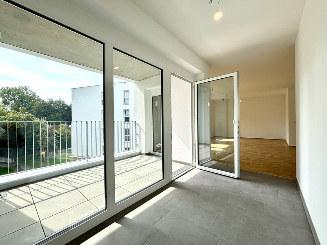 New build apartment in the center of Gallspach with loggia