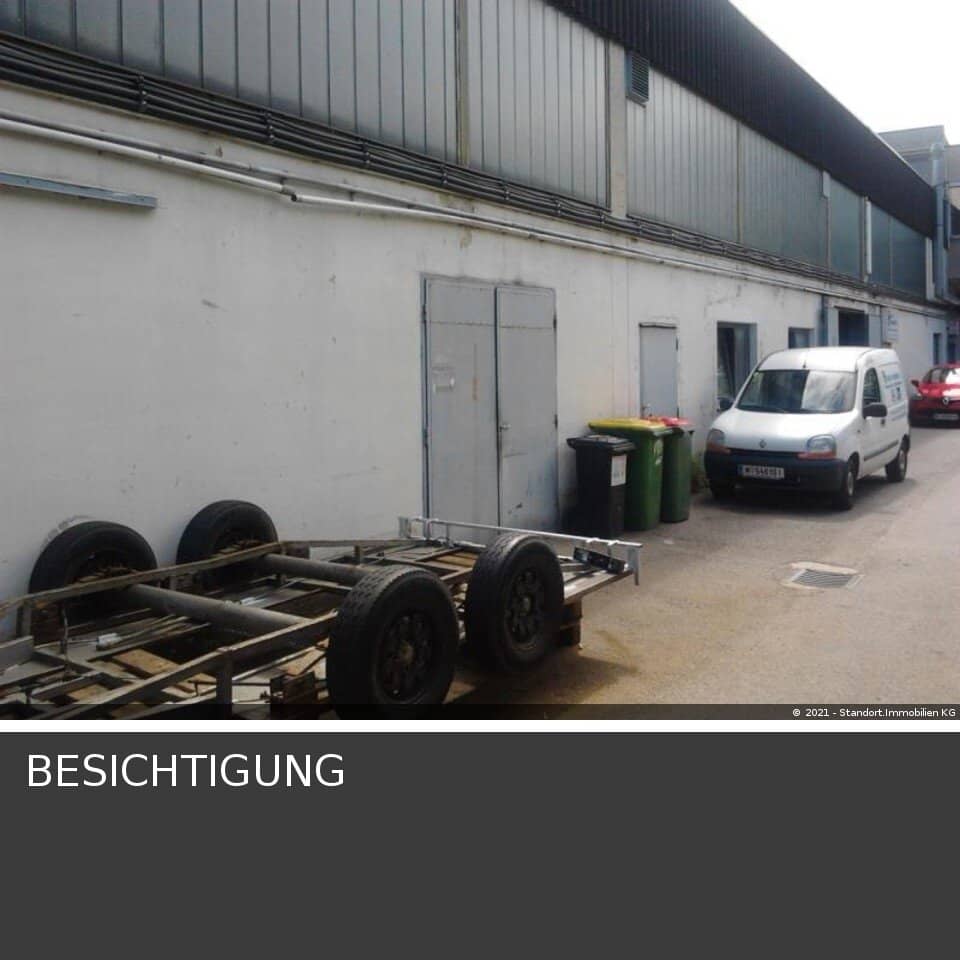 Warehouse in industrial area with water, electricity, heating