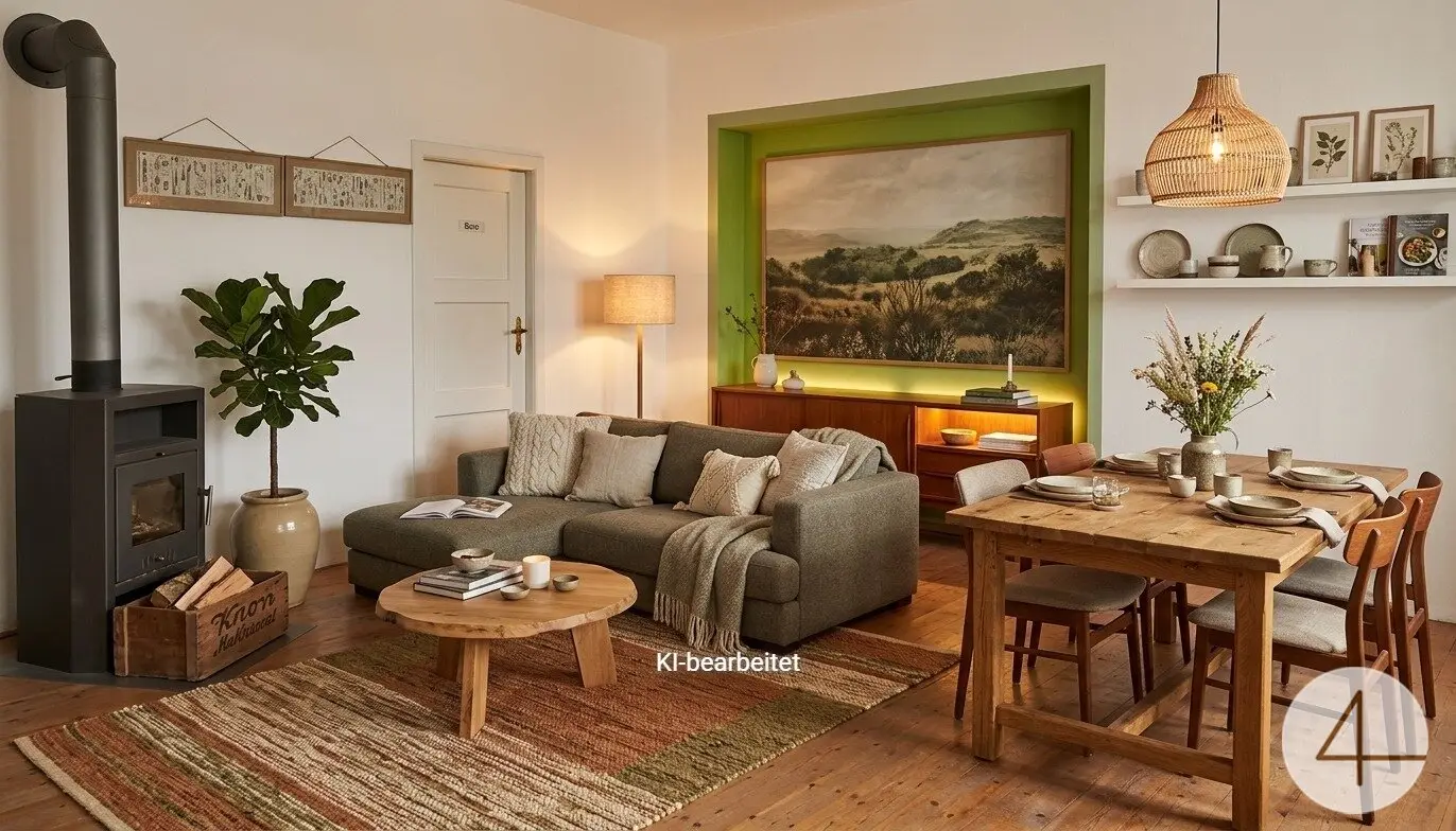 Apartment near the train station in a modernized old building