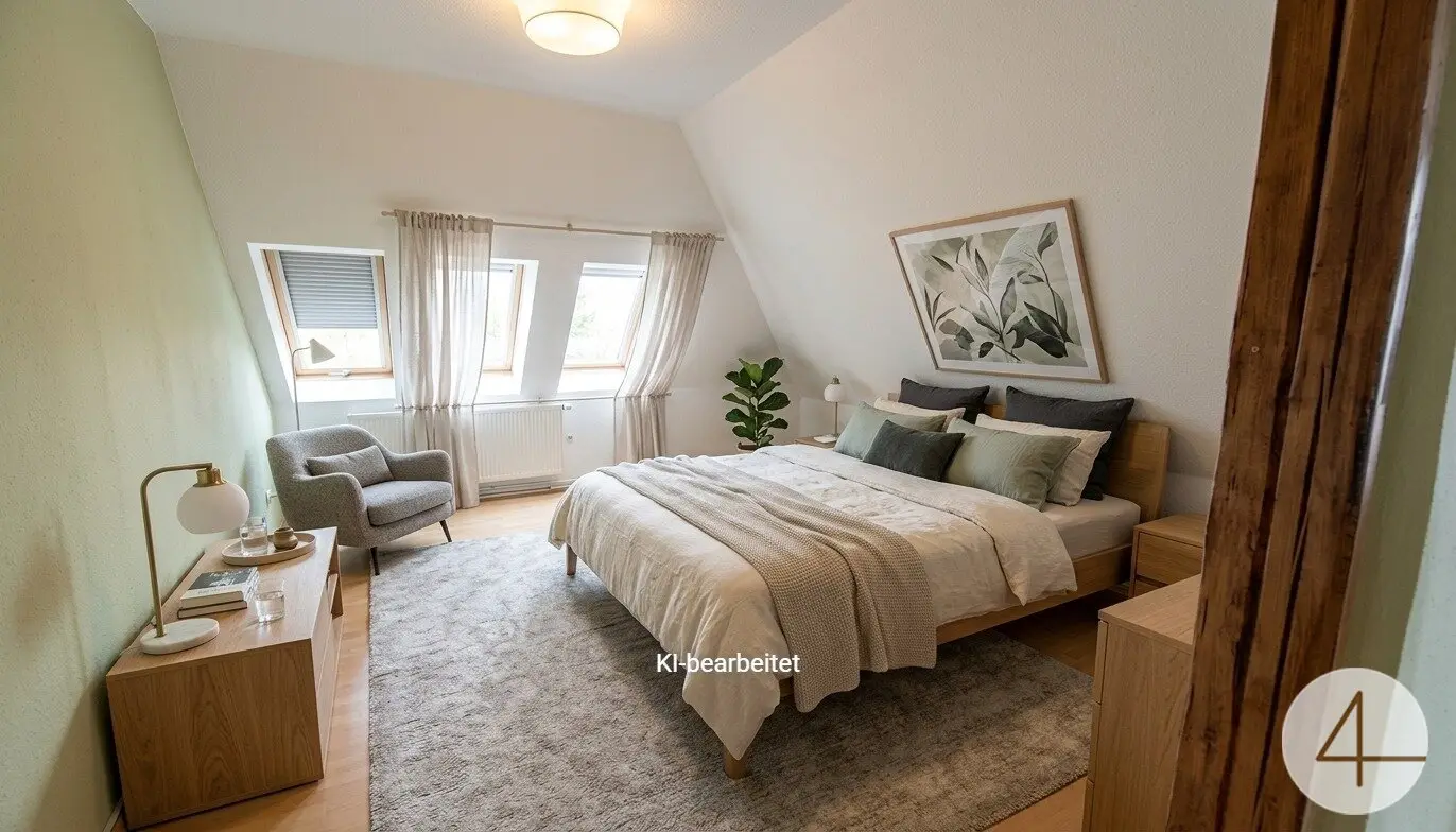 Wohnung near train station with balcony