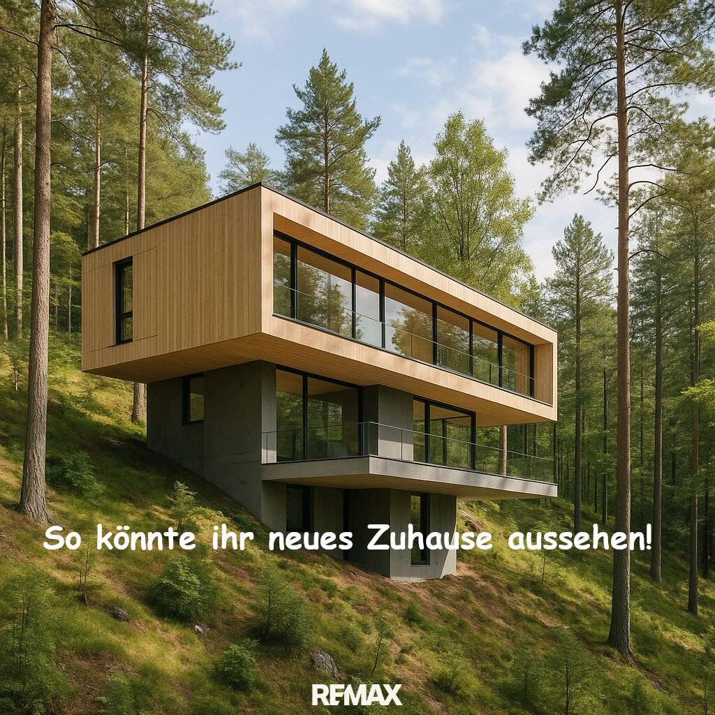 2.037 m² Baugrundstück in Hanglage mit Waldanteil in Oberaich