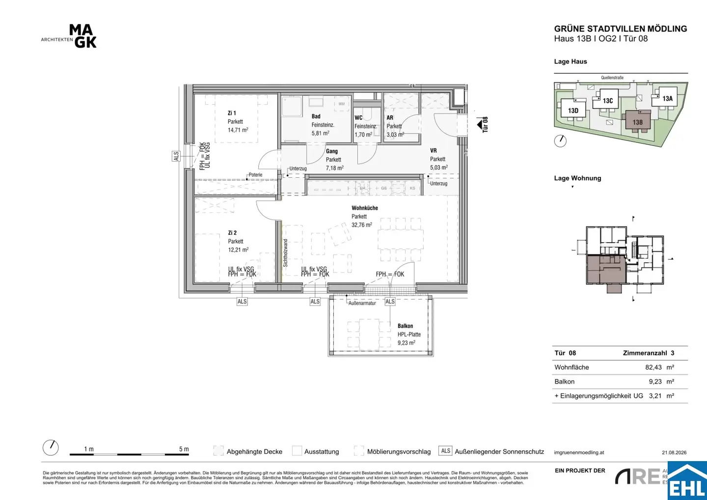 Sustainable new build in Mödling near downtown