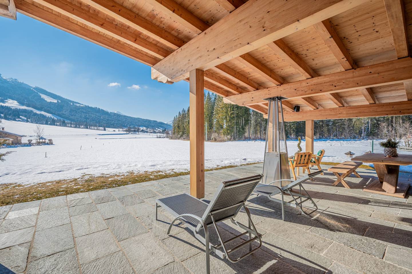 Luxuriöses Chalet mit Panoramablick in Sankt Ulrich am Pillersee