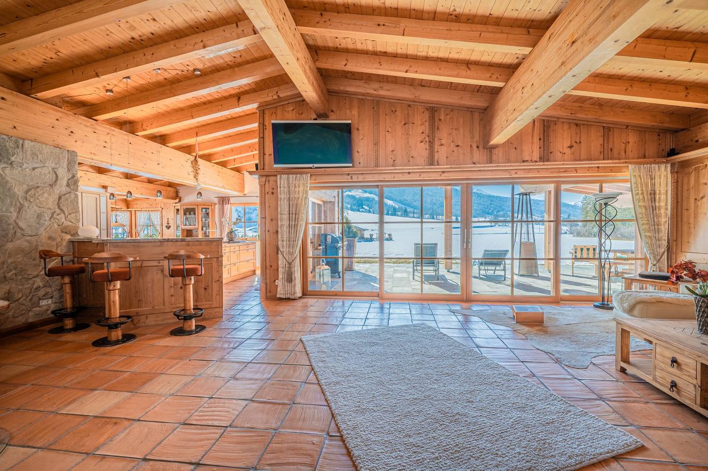 Luxuriöses Chalet mit Panoramablick in Sankt Ulrich am Pillersee