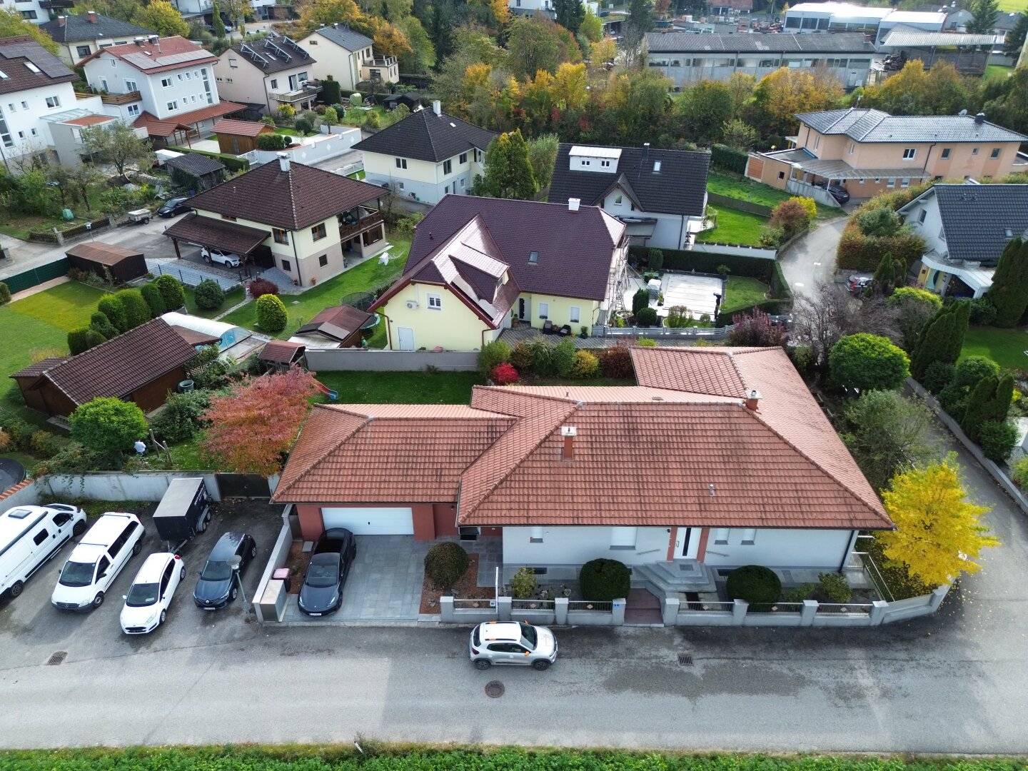 Bungalow in Ansfelden mit Kachelofen, großer Terrasse & Doppelgarage
