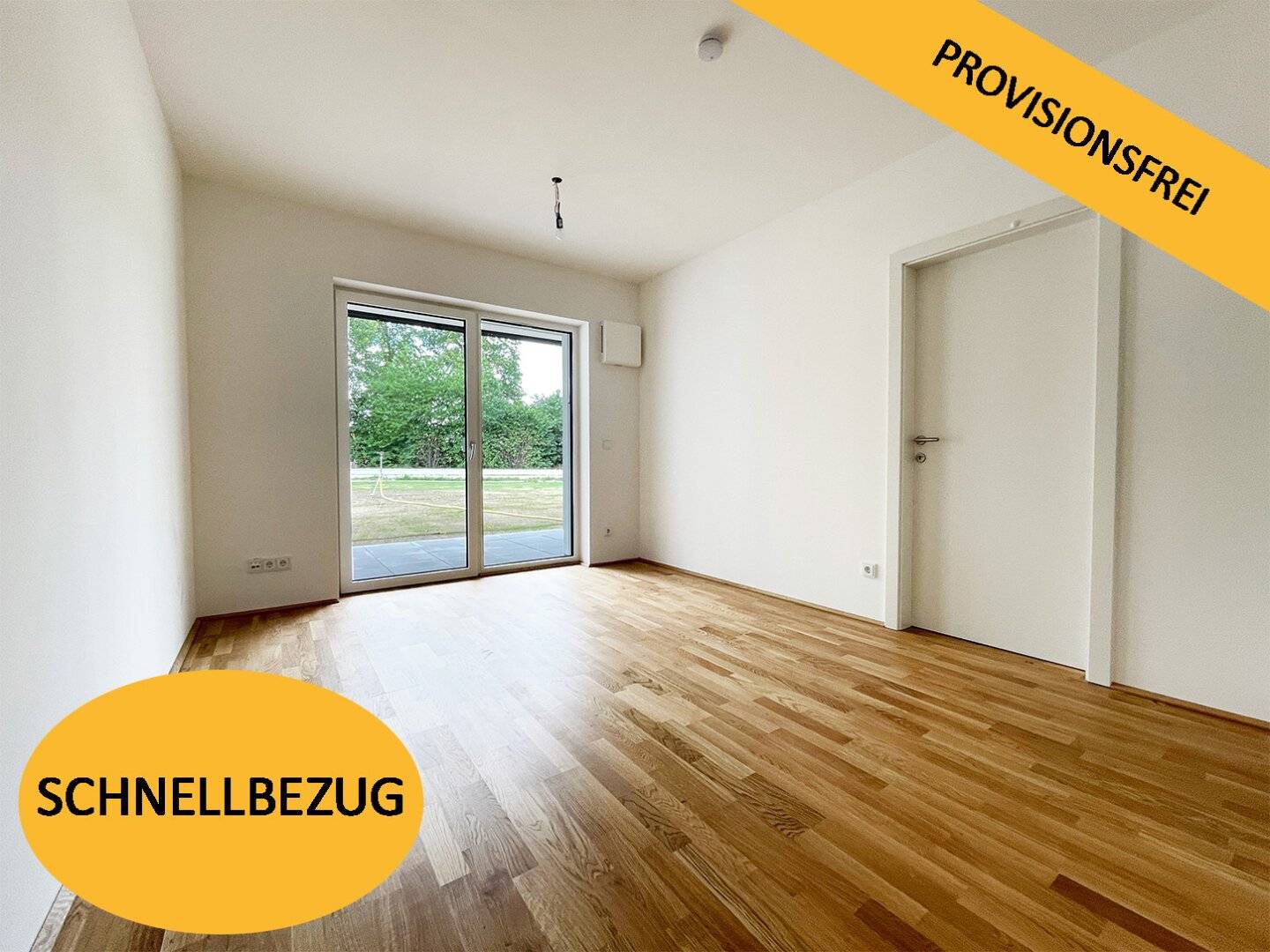 New build apartment with loggia and garden area