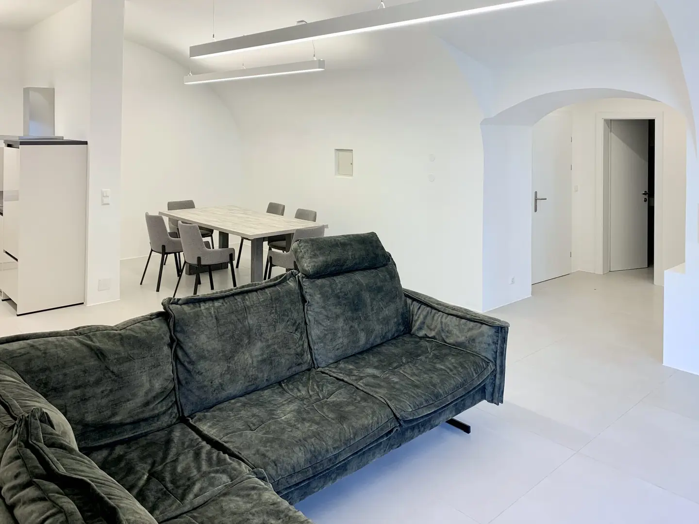 Ground floor apartment historic charm vaulted ceiling terrace