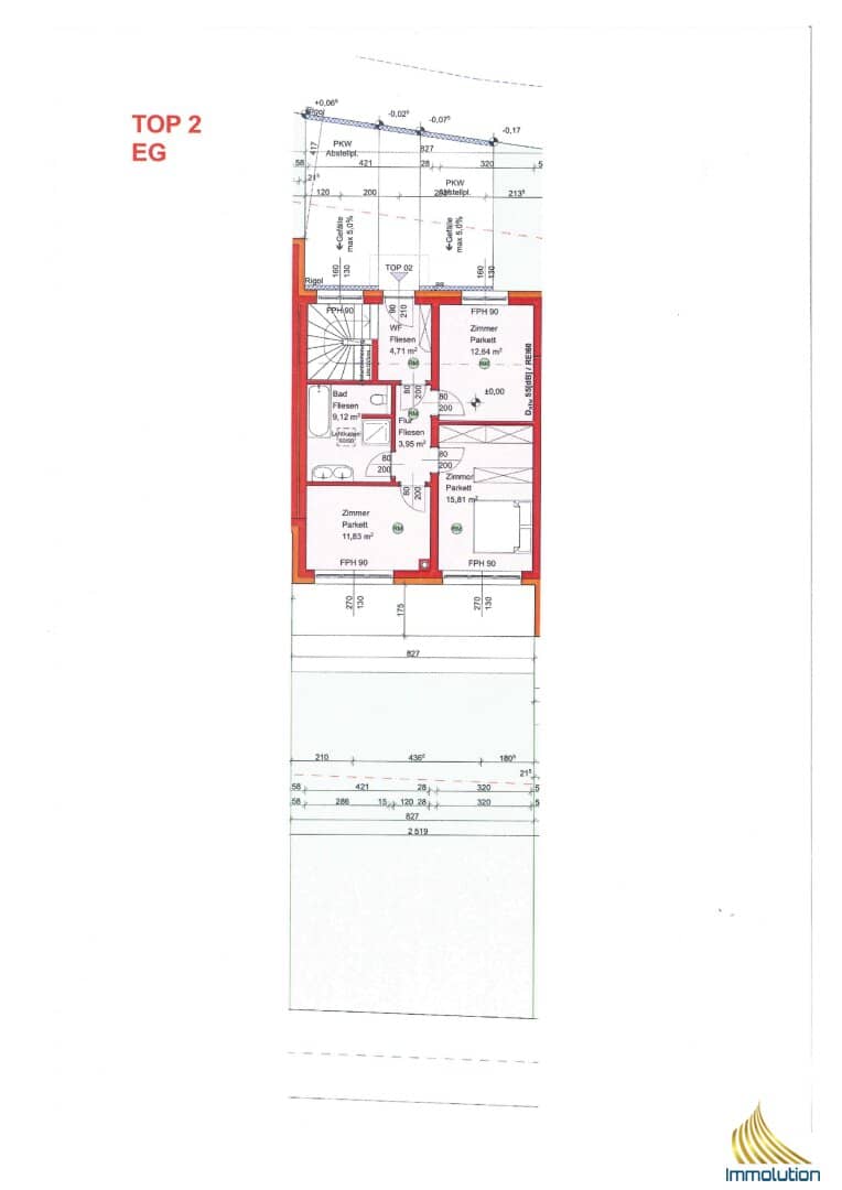 Reihenhaus TOP 2 in Buchkirchen – 117 m², Garten, 2 Stellplätze