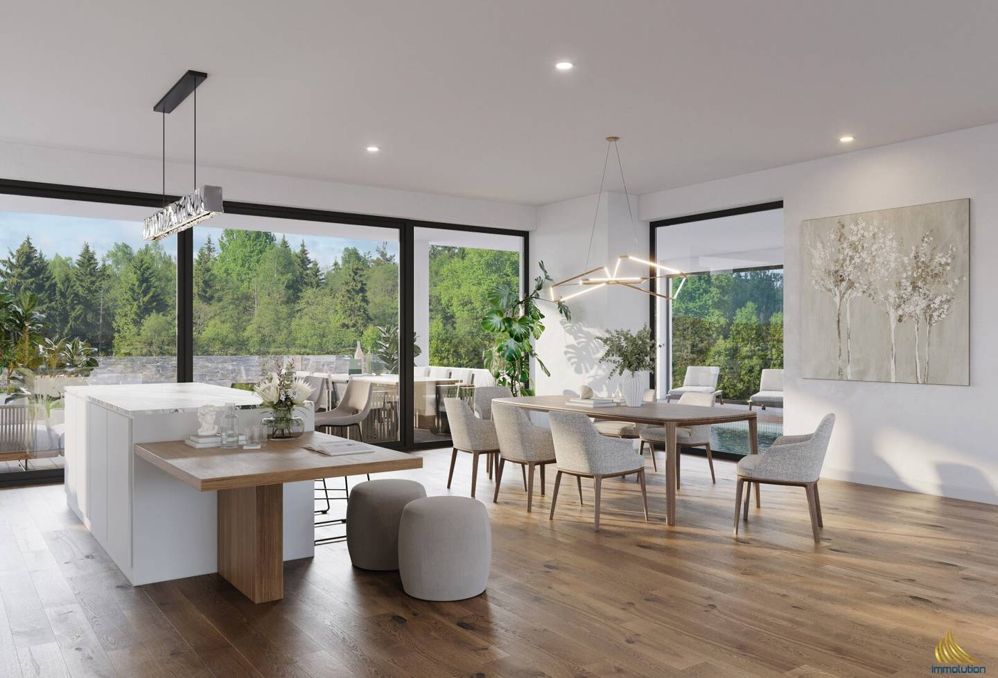Großzügige Villa in Steinhaus bei Wels mit Pool, Terrassen & 3 Etagen