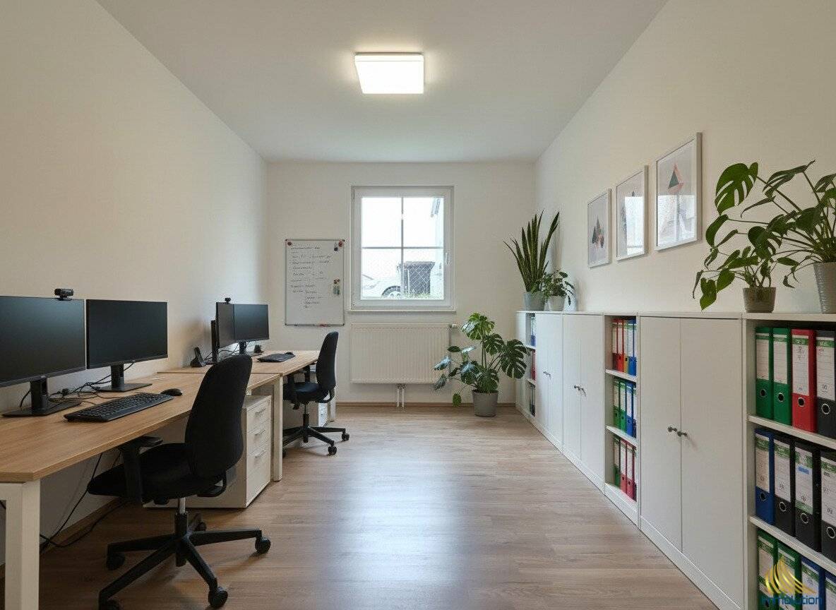 Kernsaniertes Büro mit Gemeinschaftsgarten – KFZ Stellplatz - inkl. Küche - 2 Zimmer