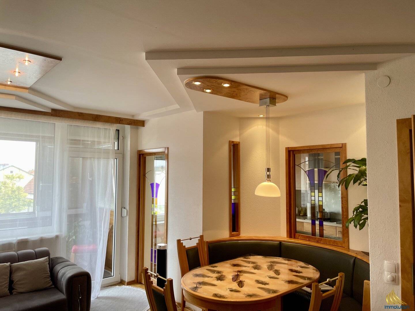 Wohnung nahe der PlusCity Balkon Wintergarten