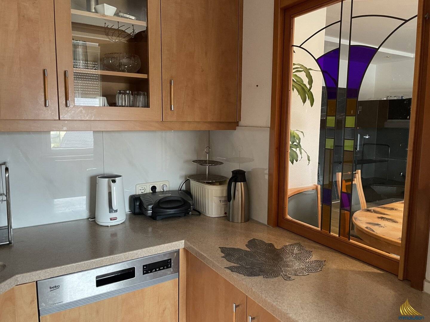 Wohnung nahe der PlusCity Balkon Wintergarten