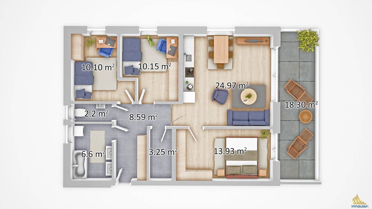 Wohnung Erstbezug Loggia Tiefgaragenplatz