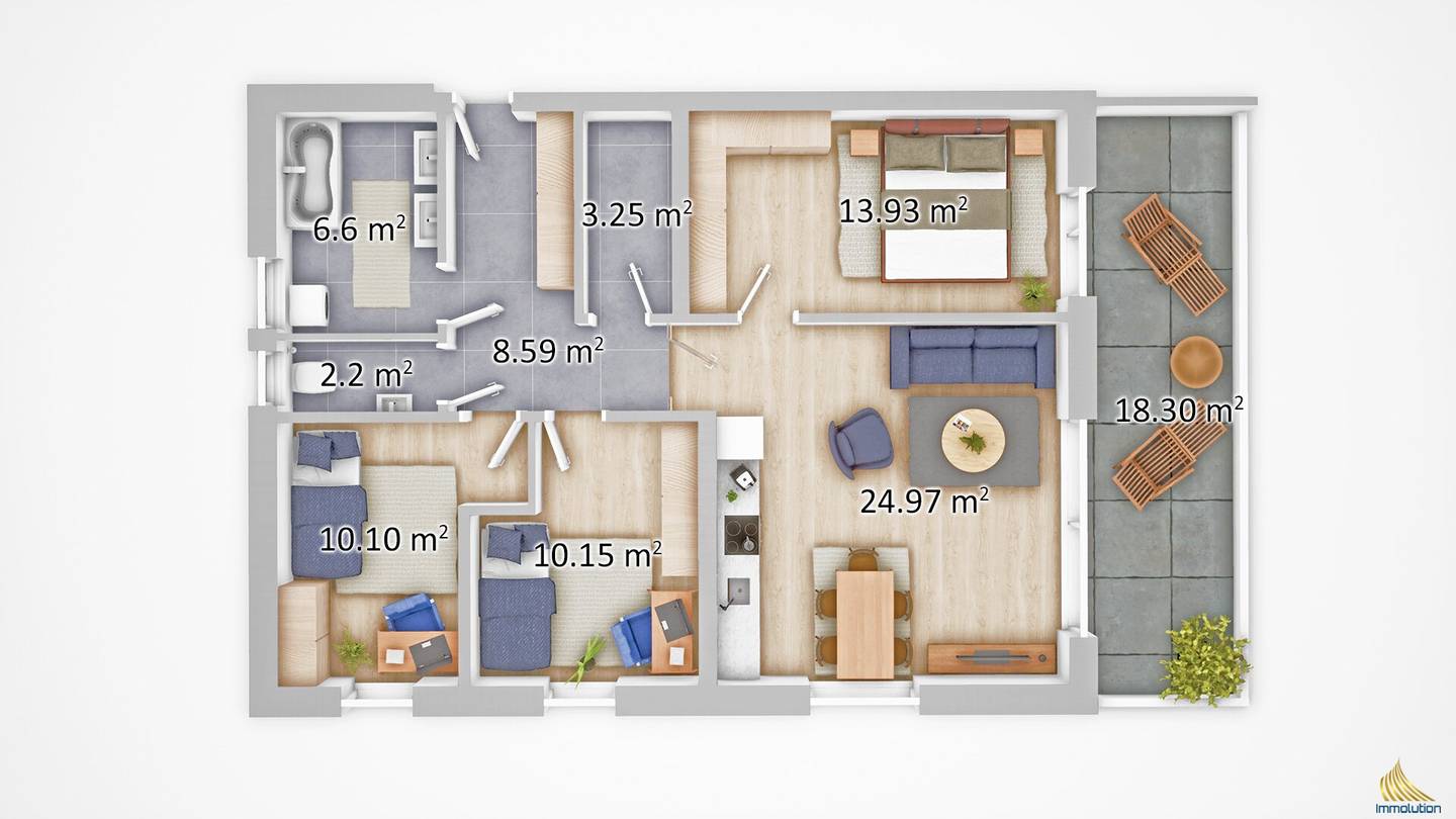Wohnung Erstbezug Loggia Tiefgaragenplatz