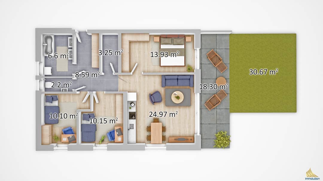 Gartenwohnung in St. Pantaleon nahe Linz – Neubau, Erstbezug, 80 m²