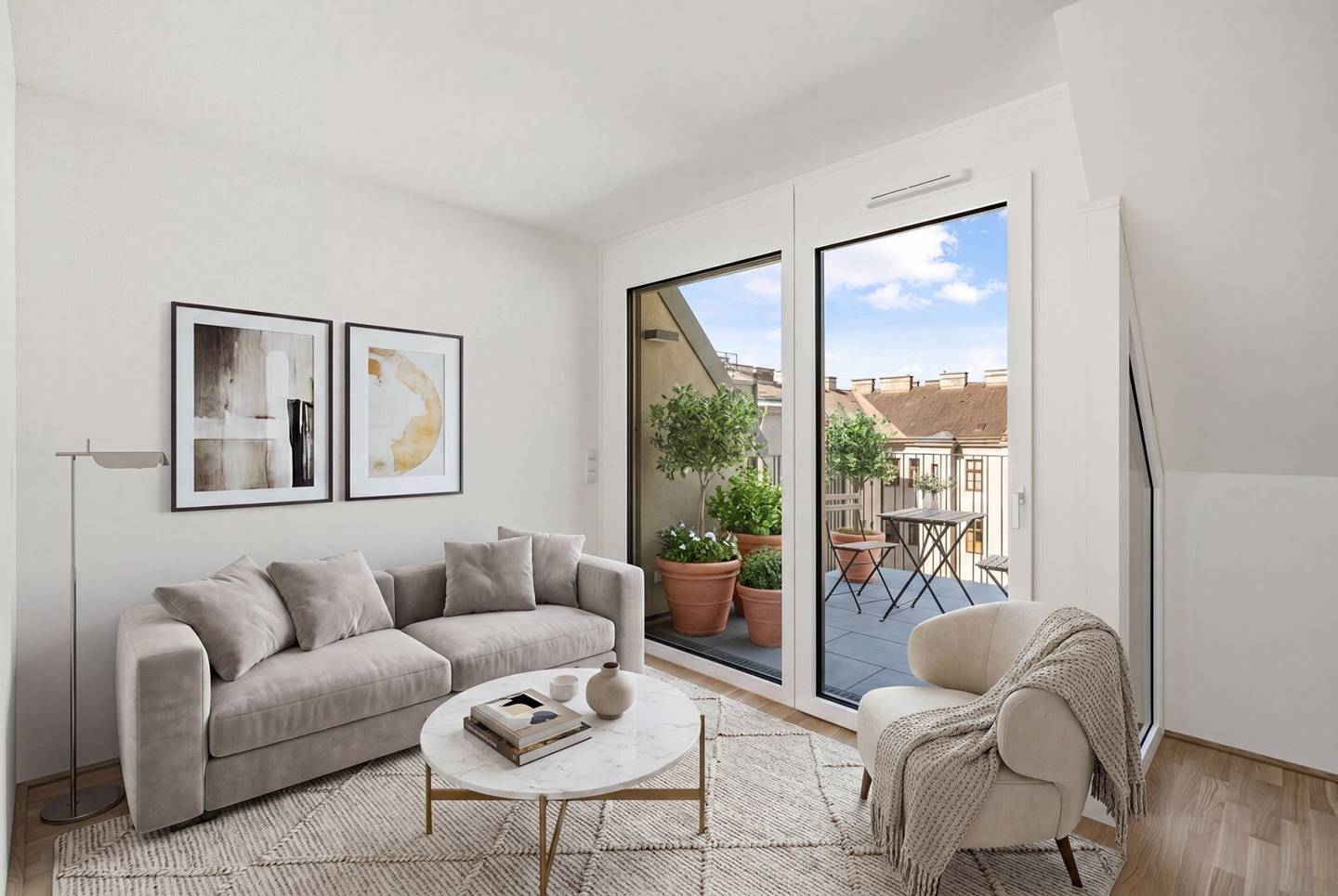 Top floor apartment Balcony First occupancy