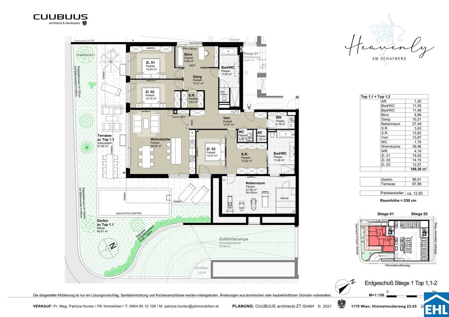 Apartment new build garden city view