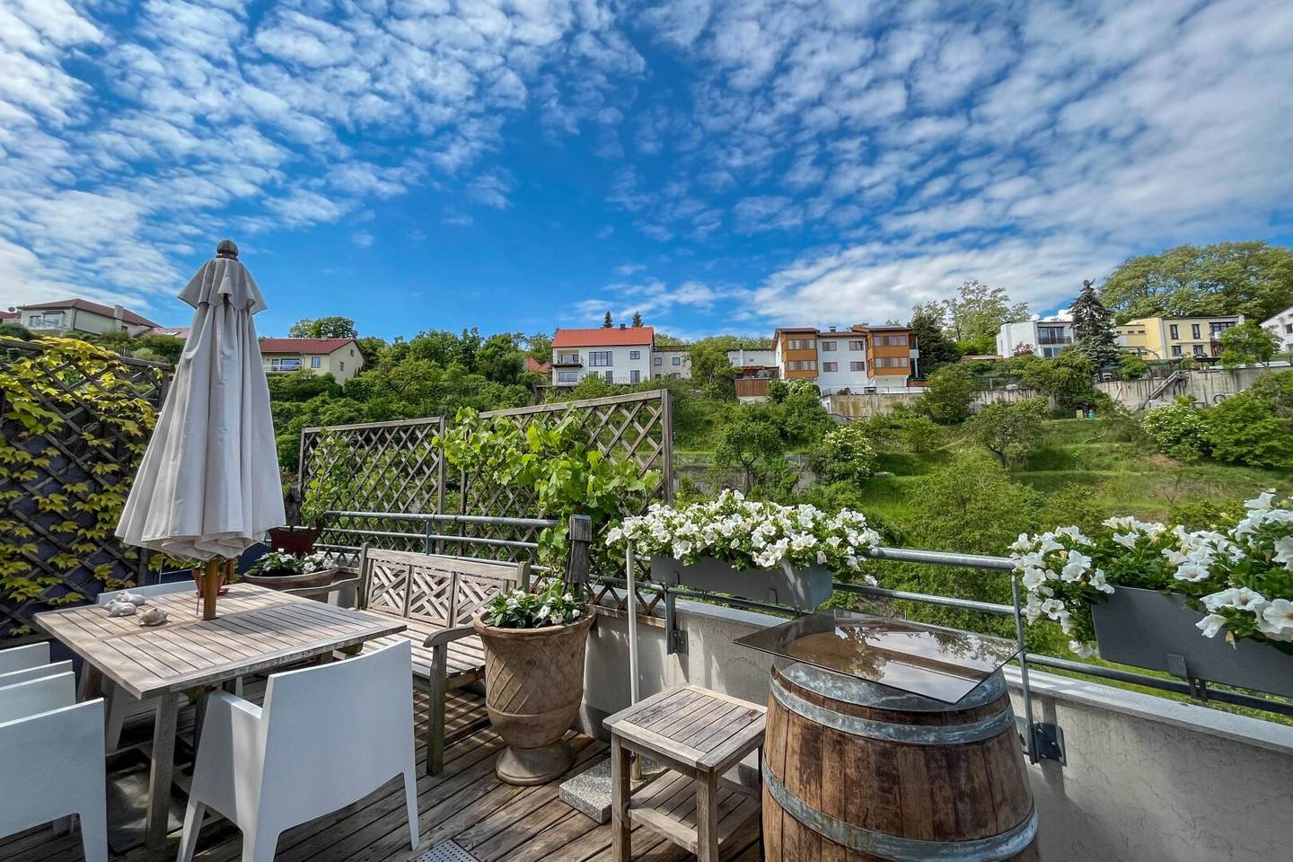 Dachgeschosswohnung mit Dachterrasse Kremstalblick