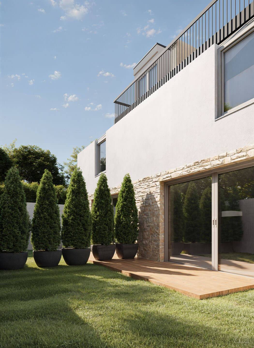 Maisonette apartment Stammersdorf garden terrace