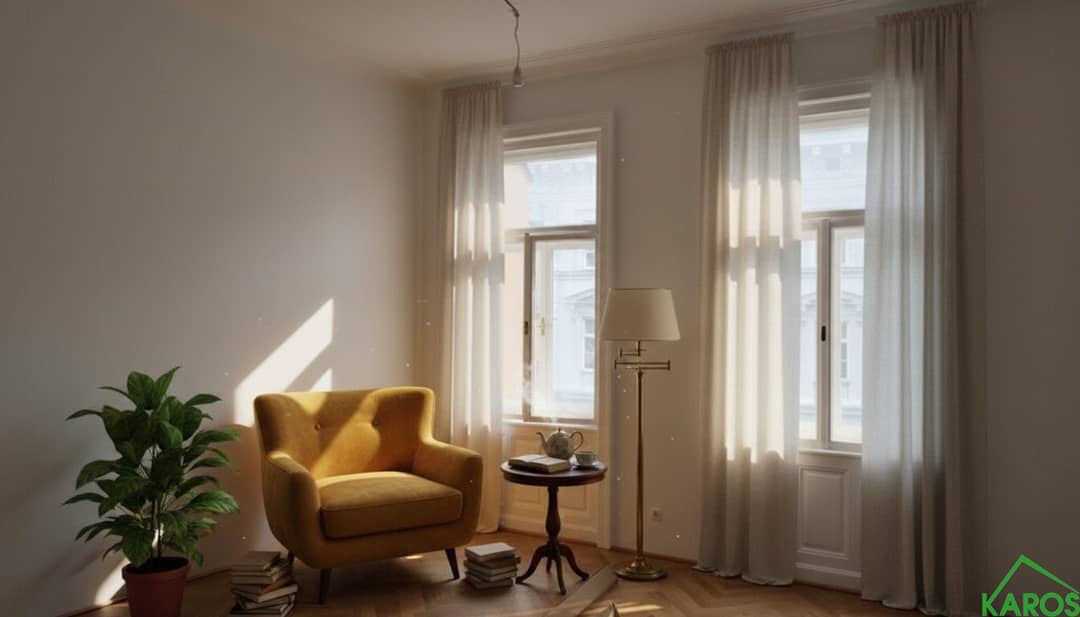 Zimmer mit Beispielmöblierung