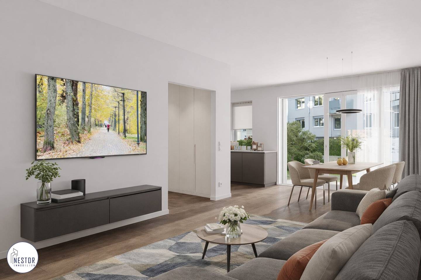 Commission-free | First occupancy | Modern 2 room apartment with terrace and garden in the heart of Liesing, turnkey