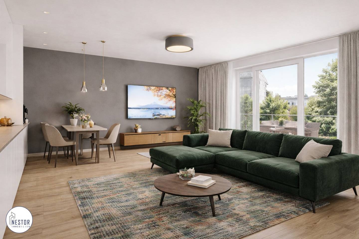Commission free First occupancy Exclusive 3 room apartment with terrace and loggia in the heart of Liesing turnkey