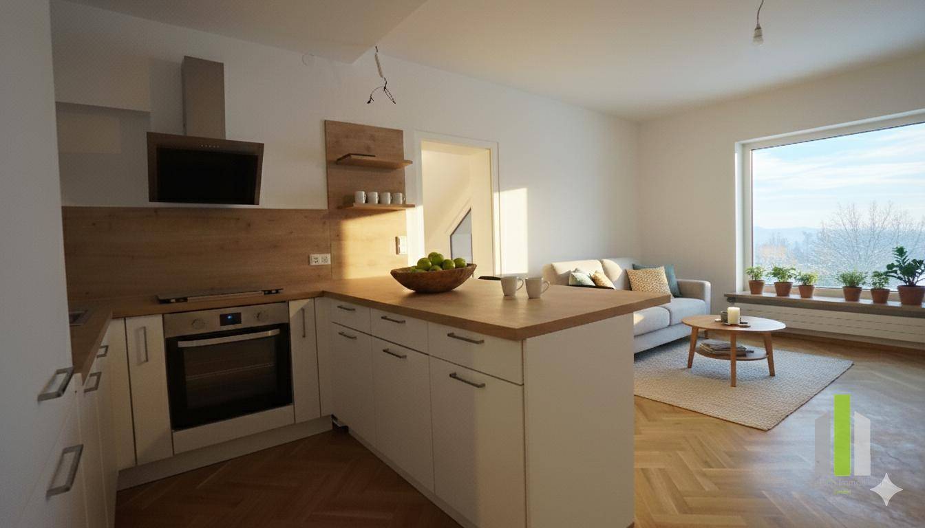 Apartment in a quiet location with mountain view