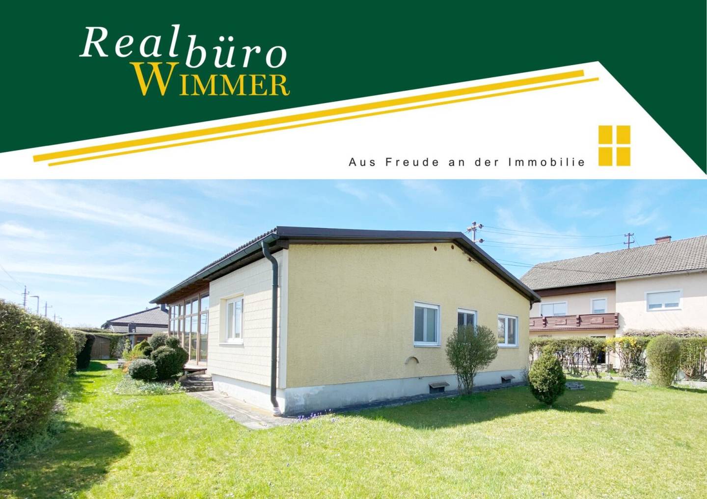 Bungalow mit großem Wintergarten