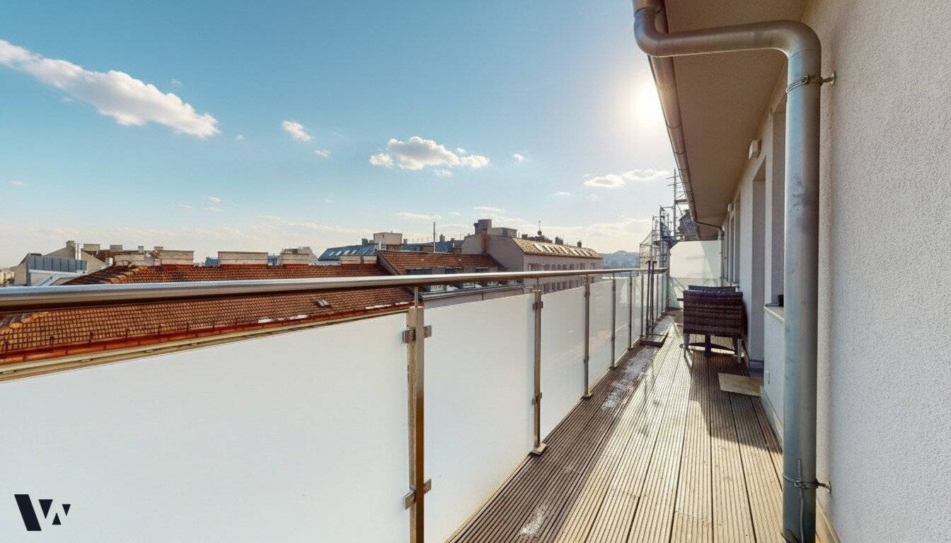 Attic dream with wraparound balcony | Fully furnished