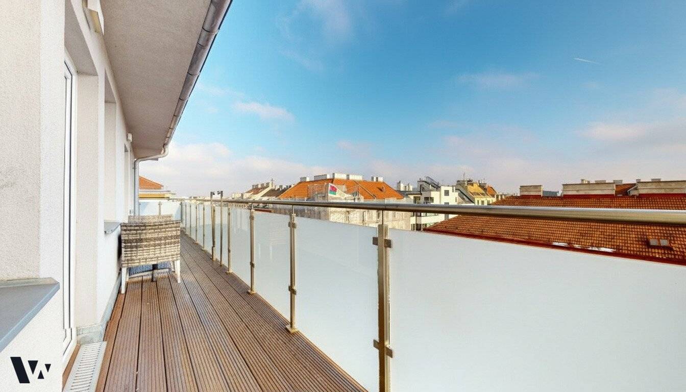 Attic dream with wraparound balcony | Fully furnished