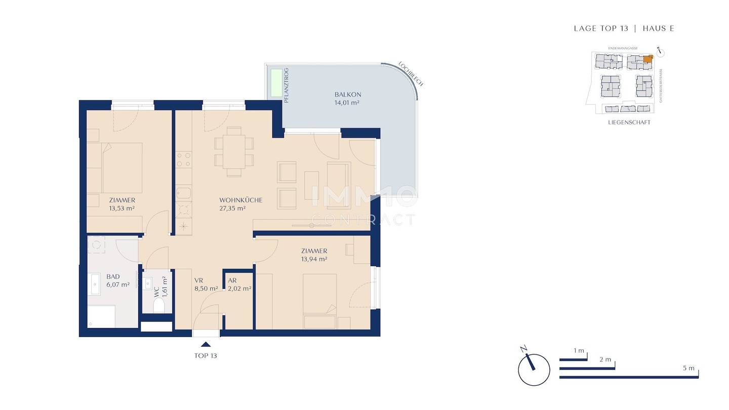 Apartment New build first occupancy balcony commission free