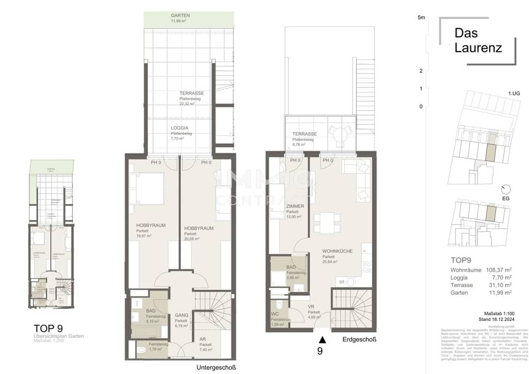 Erstbezug: 4-Zi-Gartenwohnung mit 2 Bädern, 108 m² in Wien-Simmering