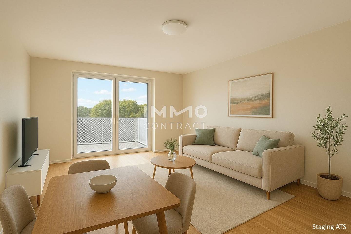 Ground floor apartment brand new with garden and three terraces