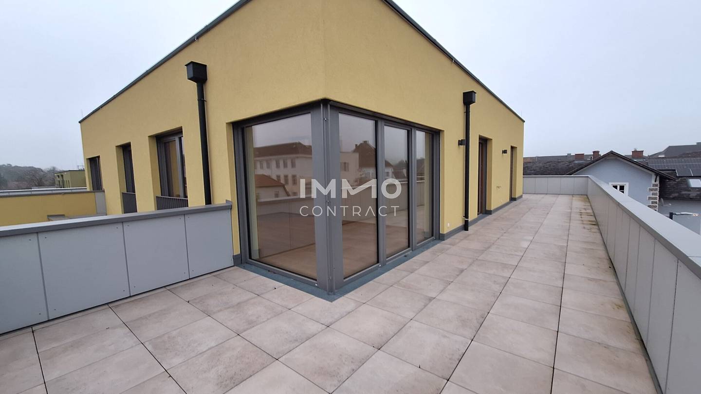 New build apartment with roof terrace and green view